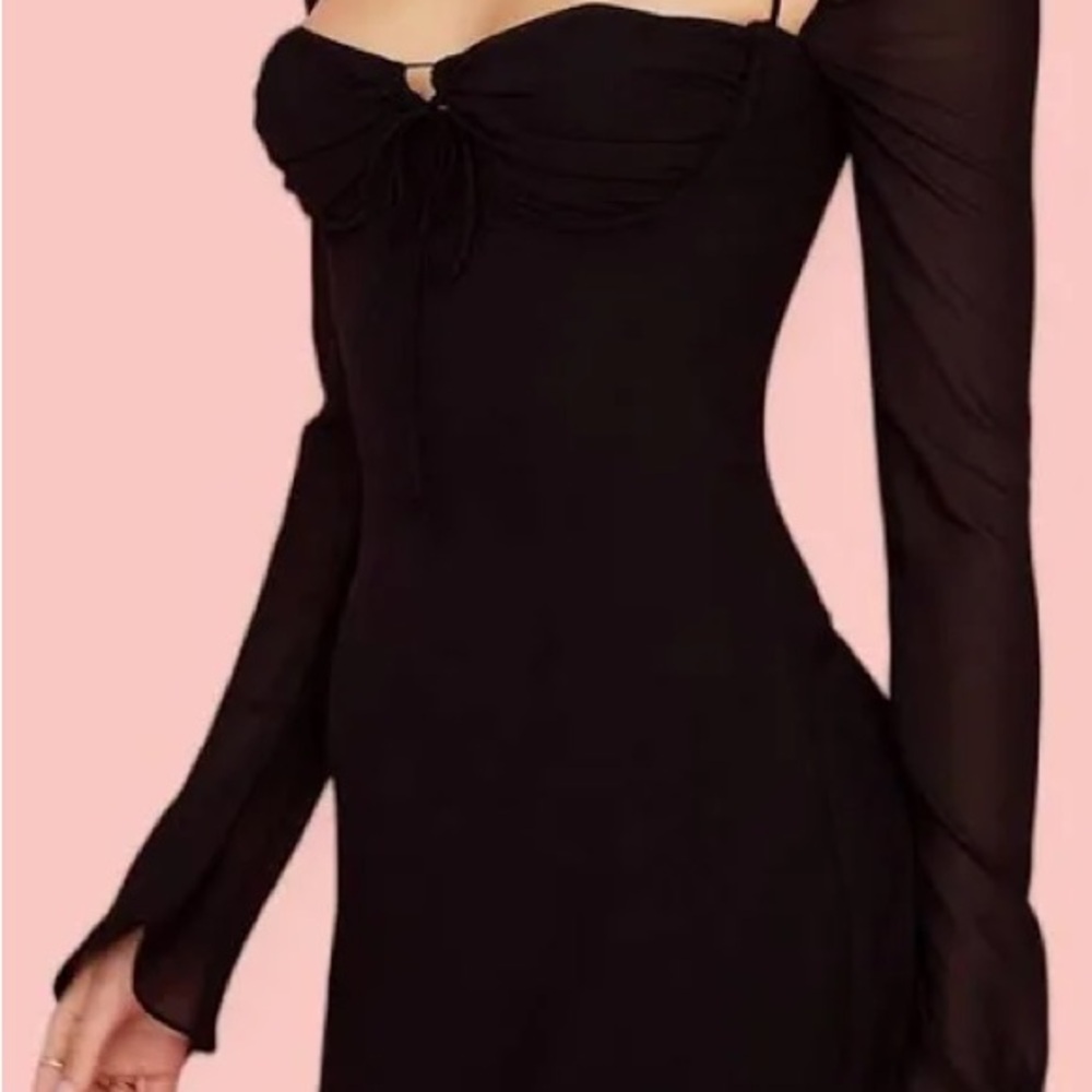 House of CB Black Baby Doll Dress